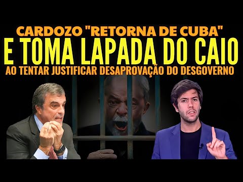 Cardozo TOMOU UMAS LAPADAS do Caio em DEBATE após TENTAR JUSTIFICAR desaprovação do desgoverno