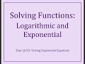 Exploring Logarithmic and Exponential Functions