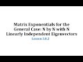 Matrix Exponentials and Diagonalization Concepts
