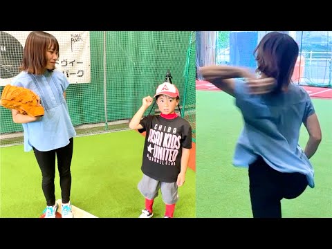 天才野球キッズの美人ママが豪速球を投げるサウスポーだった。【ムコウズ】