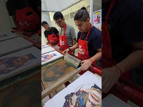 Serigrafia fotográfica! Primeras impresiones de nuestros alumnos