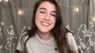 Transgender Flag Inspired Makeup Tutorial (Fungal Acne Friendly)