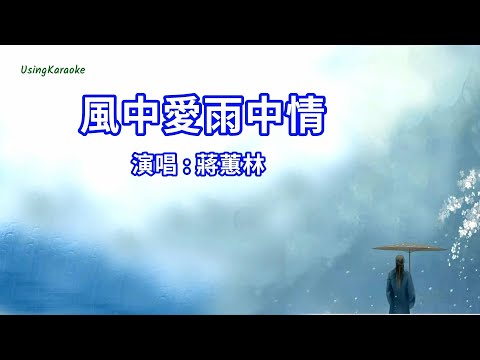 風中愛雨中情 (粵語小調) 蔣蕙林-伴奏 KARAOKE