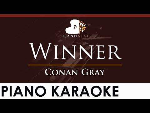 Conan Gray – Winner – HIGHER Key (Piano Karaoke Instrumental)