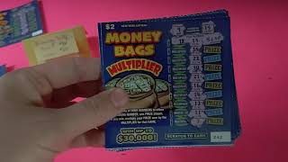 Money Bags Multiplier $2 New York Lottery Scratch Off Ticket Brand New