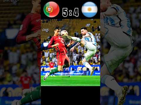 Argentina vs Portugal 🥶 who is the best 🥵 imaginary final match 🤯 #shorts #football #cr7 #messi