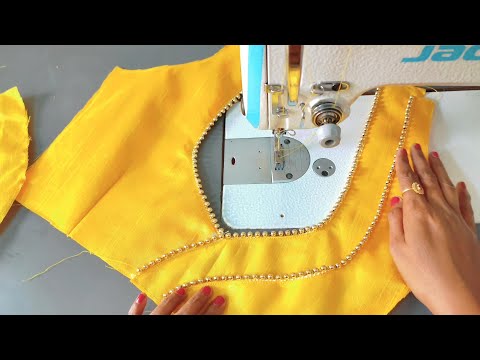 lace Blouse design cutting and stitching | latest Model Patch work blouse design stitching |