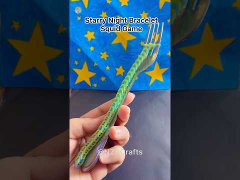 EASY DIY Of Starry Night Bracelet Squid Game (658) #diy #gift #viral #shorts #asmr #usashorts