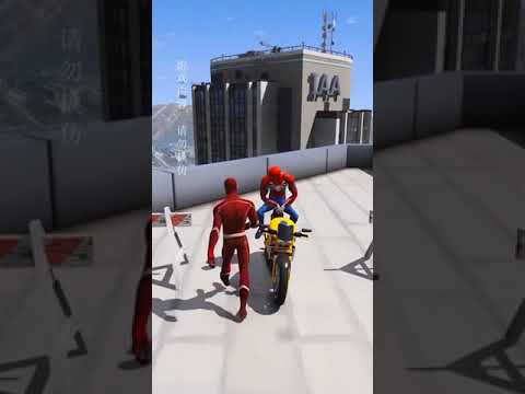 GTA6 """"" SpiderMan Ride Motor Bike Very Funny Moment