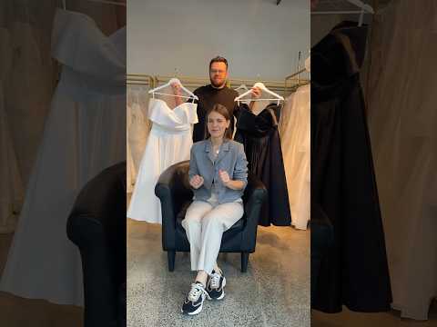 Blindly choosing a dress #weddingdress #bridalgown #bridesmaids #weddingfashion