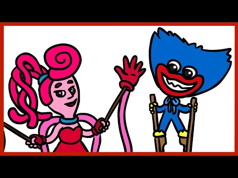 ЧТО НАРИСОВАТЬ #7. Фиксик Нолик в костюме Хагги Вагги. Мамочки длинные ноги. Poppy Playtime.