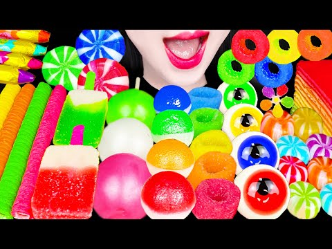 ASMR Kohakuto Jelly Ring Ice Cream 코하쿠토 젤리 링 아이스크림 먹방 Mukbang, Eating
