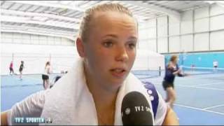 Caroline Wozniacki Practice Australian Open 2011