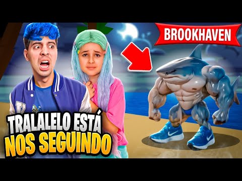 O TRALALERO TRALALA NOS PERSEGUIU NO BROOKHAVEN ÀS 3AM!! (BROOKHAVEN ROBLOX)
