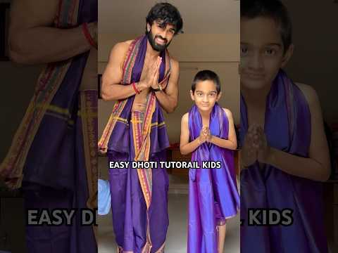 Kids dhoti tutorial 😍 #yt #ytshorts #youtube #dhoti #viral #trending #trend