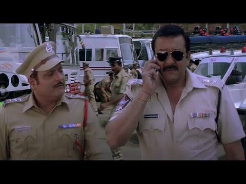 बस स्टॉप पर हुई चहल पहल | Sanjay Dutt | Prakash Raj | Hindi Movie | Policegiri