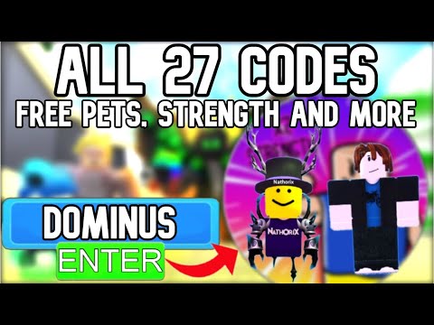 codes for dominus lifting roblox