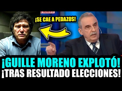 ¡GUILLERMO MORENO EXPLOTÓ TRAS RESULTADO DE MILEI EN LAS ELECCIONES!