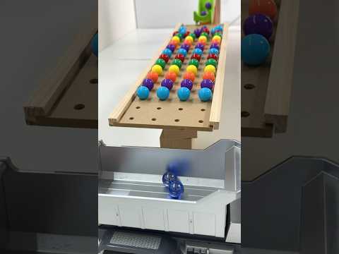 Marble Run ASMR☆ HABA Wave Slope & Marble Pack Rail, Dump Truck🚛 #shorts #marblerun @marblerunone