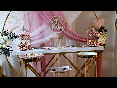 افكار متنوعة قد تحتاجينها في مناسباتك /تحضيرات سبوع مغربي / بوفيه عقيقة بنوتة #buffet #details