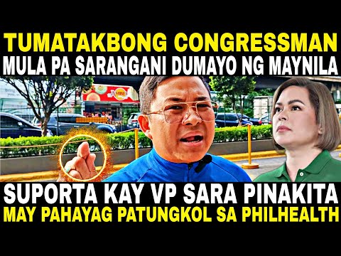 TUMATAKBONG CONGRESSMAN NG SARANGANI MAY PAHAYAG PATUNGKOL SA PHILHEALTH SUPORTA KAY VP SARA RAMDAM