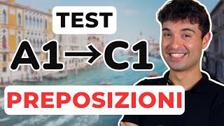 Solo il 5% degli studenti passa questo TEST di Italiano sulle PREPOSIZIONI