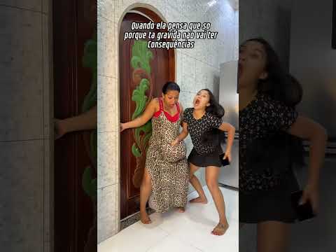 Quando ela pensa só porque tá grávida não vai ter consequências #humor #funnny #comedy