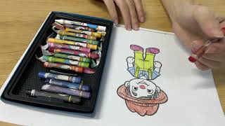 Color the boy with the cowboy hat
