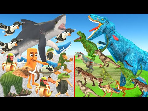 Animal Epic Battle - Dinosaurs vs Brainrot Animals | Animal Revolt Battle Simulator
