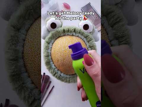 ASMR Let's get Melon ready for the party💃 #shorts #asmrsleep