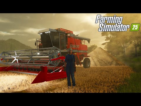 COLHEITADEIRA EMBUXOU NO MEIO DA SAFRA DE CEVADA - Farming Simulator 25 | EP.06