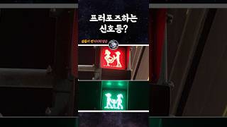 대만의 신호등 속 작은 초록 사람