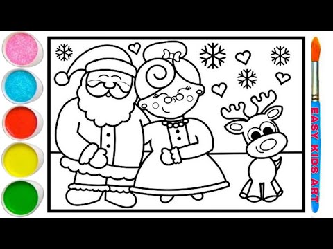 How to Draw and Color Santa 🤶Claus: Easy Step-by-Step Guide | Epic Santa Claus Drawing