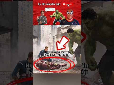 Hulk'ın Iron Man'in Hayatını Kurtardığı Sahne | Avengers Film #marvel