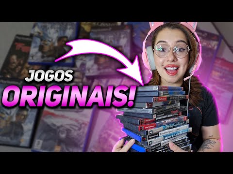 MINHA COLEÇÃO DE JOGOS ORIGINAIS DE PLAYSTATION 2!