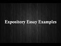 Expository Essay Writing Essentials