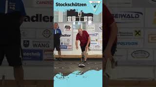 Wabbeltechnik in Slowmotion! #eisstock #wabbeln #stocksport
