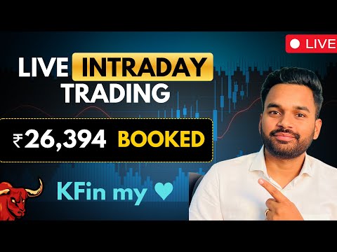 📊LIVE Intraday Trading || 12 February || ₹26,394 Booked