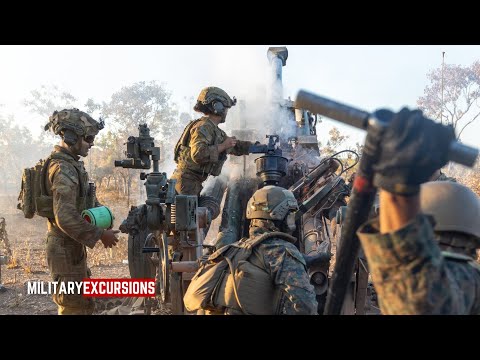 The Powerful Sights and Sounds of M777A2 Howitzer Crews in Action