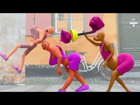 Fake hair | Funny animation | Comedy animation | 4M Animation