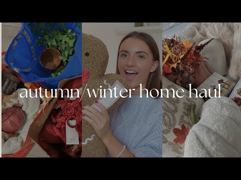 huge autumn/winter home haul | tk maxx, h&m home, next, ikea