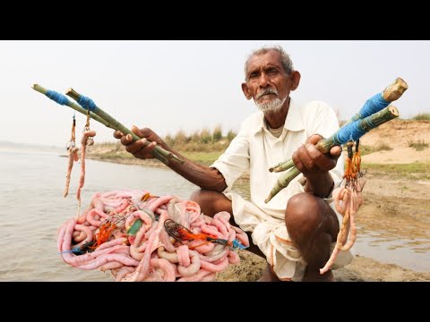 Fishing video | New Method | Fish Catching grandpa from the River