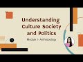 Anthropology Concepts and Methods