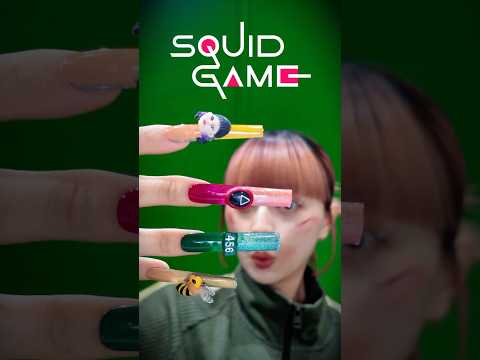 イカゲーム2ネイルで表現⁈🦑⚠️#血糊#イカゲーム#오징어게임 #squidgame #ojingeogeim#ネイル#3Dネイル