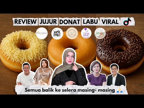 TASYI ATHASYIA REVIEW DONAT LABU VIRAL - MANA YANG PALING ENAK?