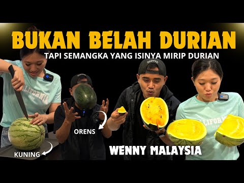 BUKAN BELAH DURIAN ⁉️ TAPI BELAH SEMANGKA YANG ISINYA MIRIP DURIAN