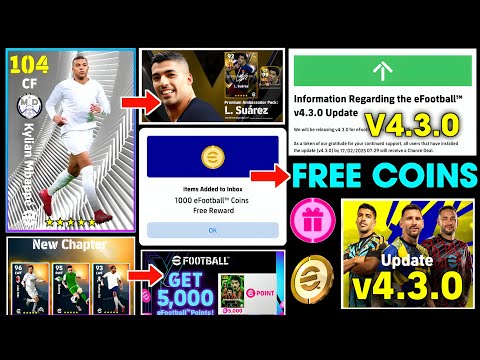 Free 1000 Coins & New Update V4.3.0 🤩🔥 New Ambassador Pack & Nominating Contract In eFootball 2025