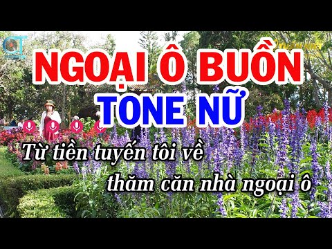 Karaoke Ngoại Ô Buồn Tone Nữ ( Gm ) Nhạc Sống Hay || Karaoke Tuấn Kiệt