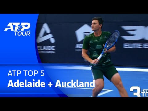 ATP TOP 5: To nejlepší z turnajů v Adelaide a Aucklandu