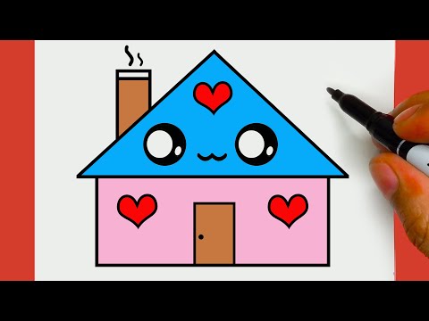 CÓMO DIBUJAR UNA LINDA CASA DULCE FÁCIL, PASSO A PASSO,  JACK Dibujos